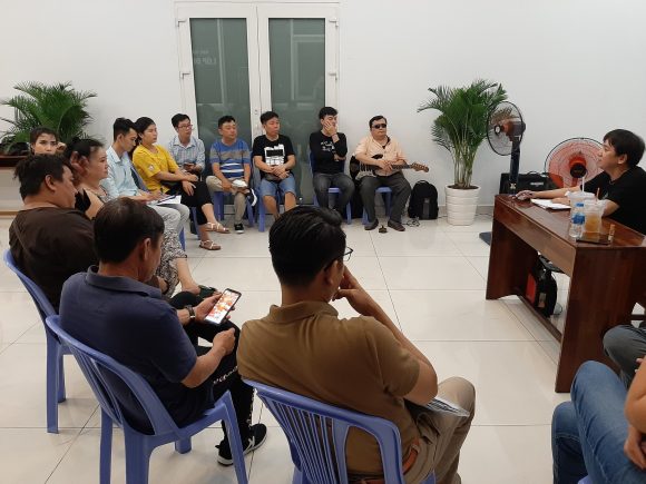 z1978396505265_74ee95407702a71bcee7a62b19a200c2 Lớp ca diễn Cải lương khóa 9 vừa học vừa tập để chuẩn bị báo cáo