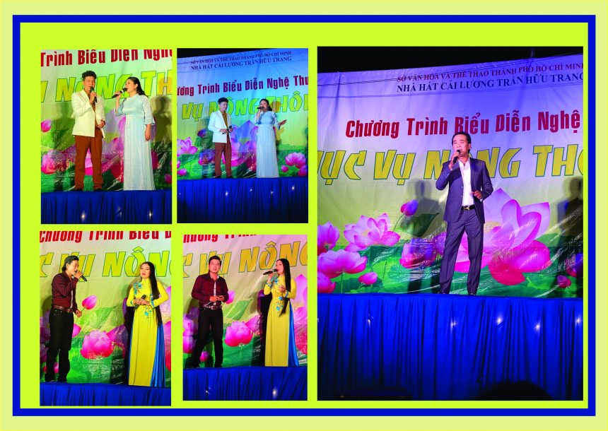 Một số hình ảnh biểu diễn phục vụ CHƯƠNG TRÌNH NÔNG THÔN MỚI tại xã Tân Kiên, Huyện Bình Chánh của Đoàn 1 Nhà hát Cải lương Trần Hữu Trang Tối 16/12/2022: