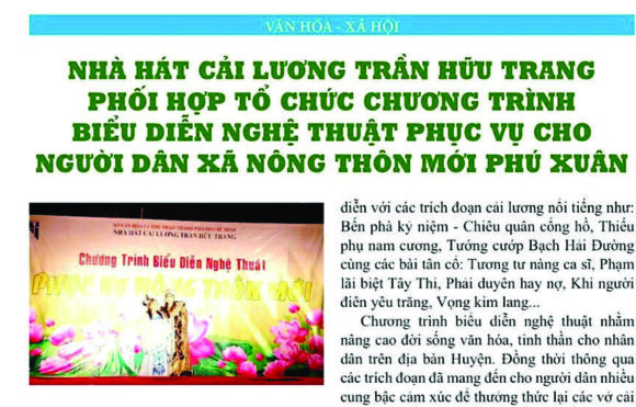 Chương trình nâng cao đời sống văn hóa tinh thần cho người dân…