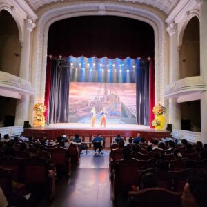 Chương trình biểu diễn giao lưu quảng bá nghệ thuật 2024; vở Cải lương Khúc tráng ca thành Gia Định biểu diễn tại Nhà hát TP vào lúc 19h30, ngày 5/5/2024